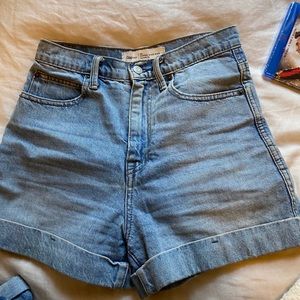 High waisted denim shorts GAP